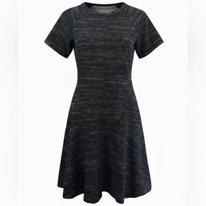 NWT LOFT Black/Gray Knit Dress Sz 4